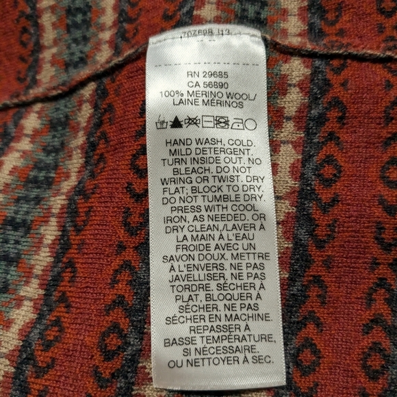 PENDLETON US Women’s Large Washable Merino Wool Quimby Sweater Dress Wrap Belted - Picture 6 of 9